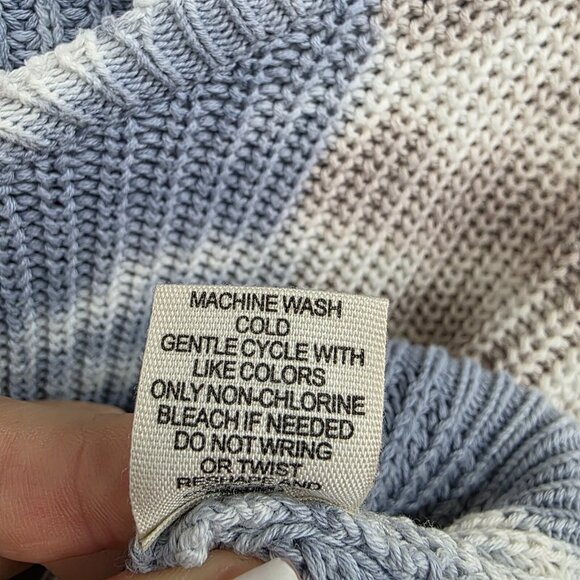 Jessica Simpson Distressed Tie-Dye Pullover Sweater Cropped Frayed Hem Size S - Picture 13 of 16